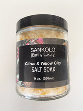 Load image into Gallery viewer, Citrus &amp; Yellow Clay Salt Soak