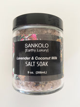 Load image into Gallery viewer, Lavender &amp; Coconut Milk Salt Soak
