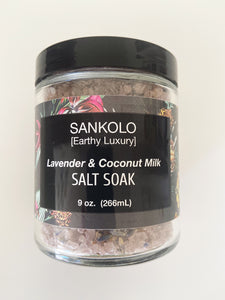 Lavender & Coconut Milk Salt Soak